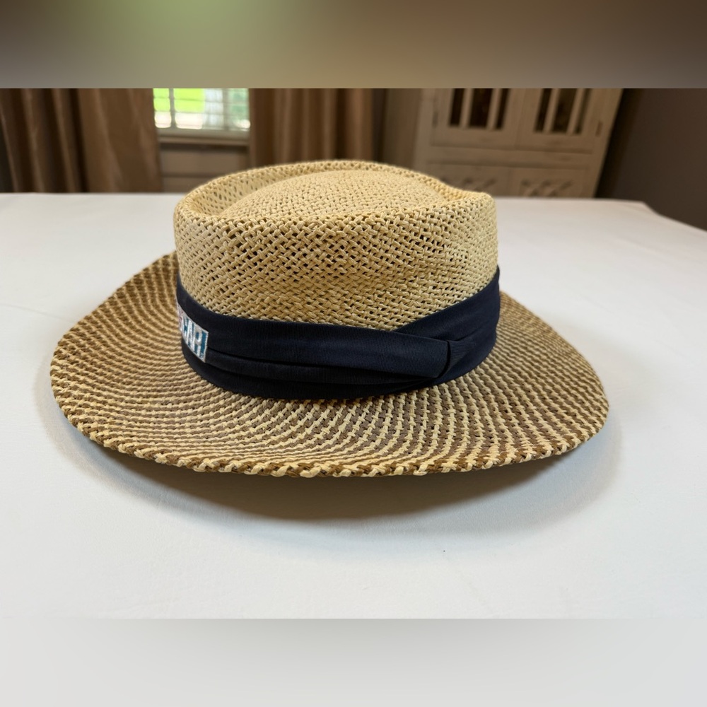 Vintage Nascar 100% paper straw hat, one size, ISC - Picture 2 of 12